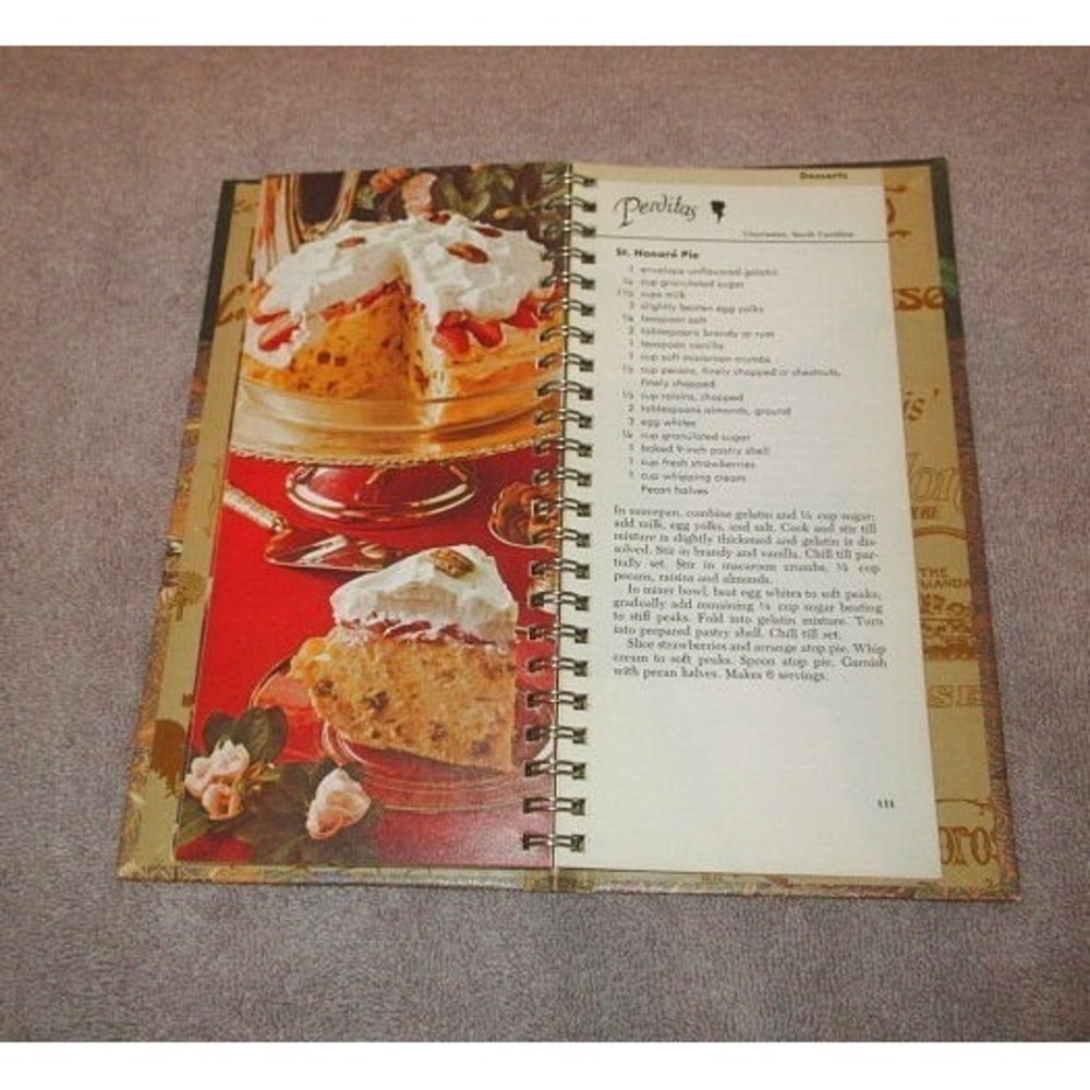 Vtg 1978 Restaurant Recipes & Deserts Cookbook Hard Cover Spiral Benson & Hedges